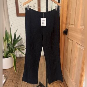 NWT Ganni Black Jacquard Pants